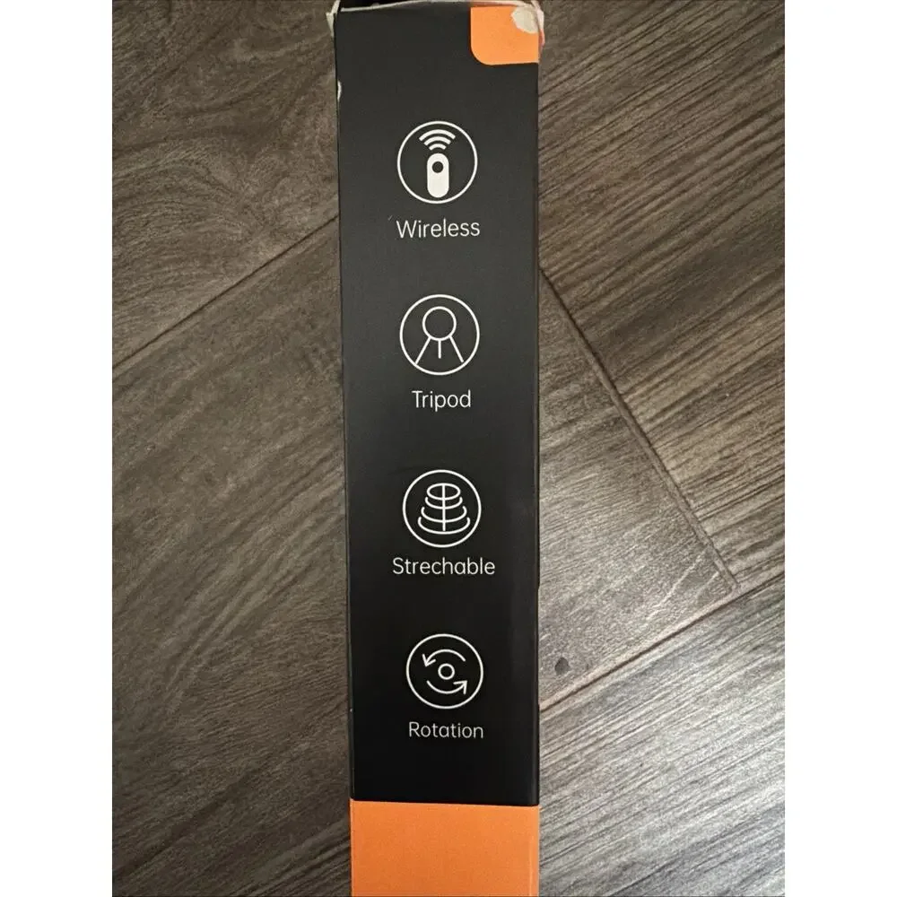 H1S Selfie Stick Tripod, Wireless, Stretchable And Rotates In White NWT
